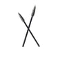 POPU Disposable Eyebrow Brush 50pcs – Black