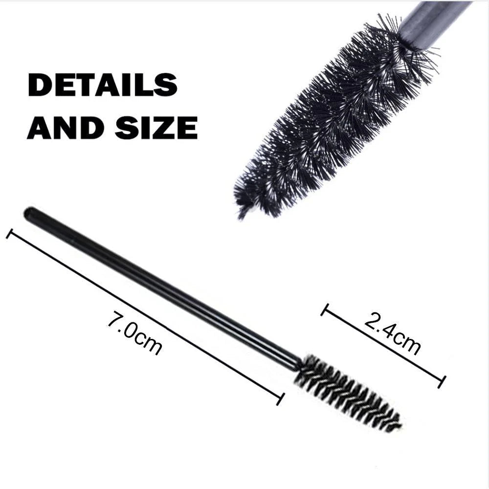 POPU Disposable Eyebrow Brush 50pcs – Pink