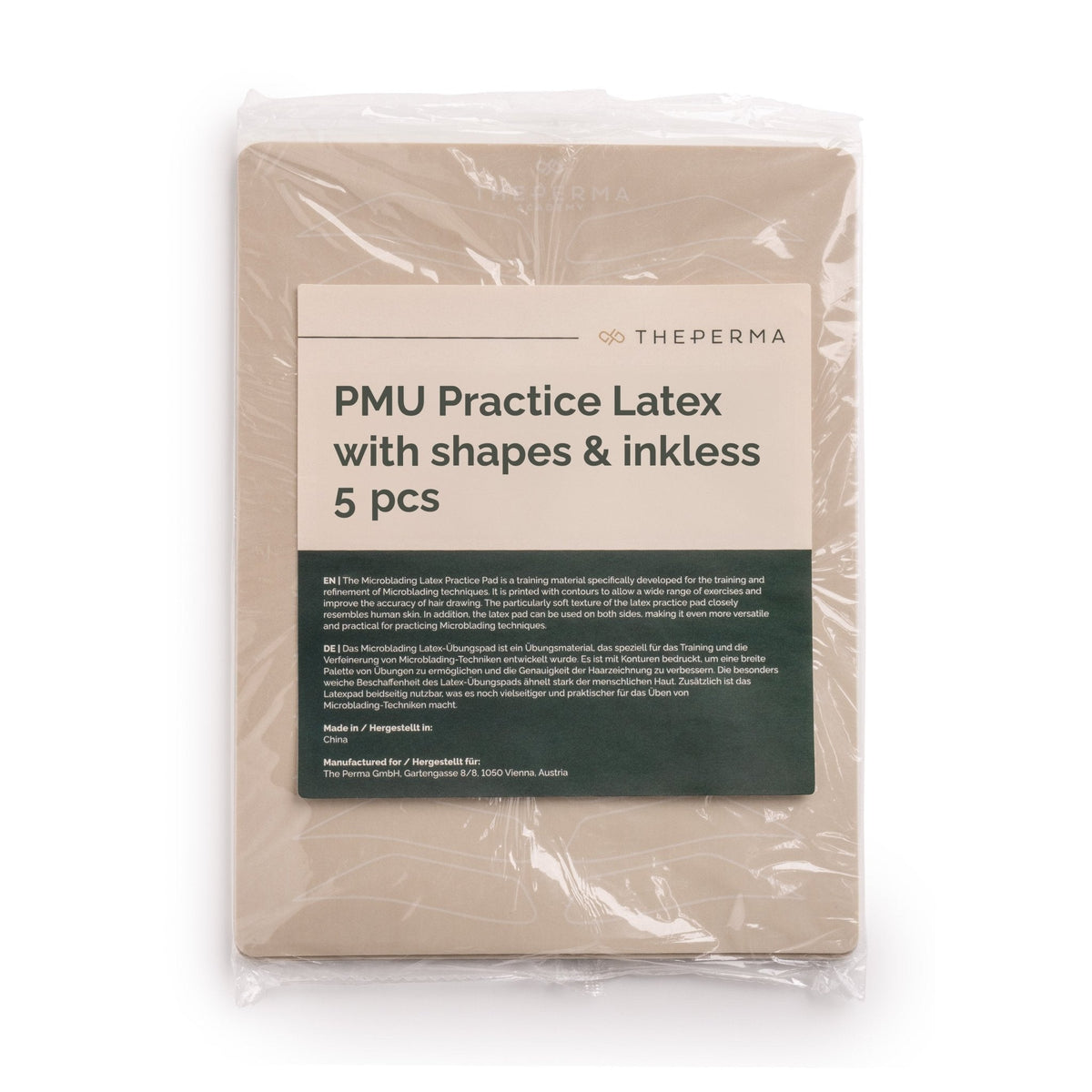 The Perma - PMU Practising Latex printed shape and outlines & inkless - 5pcs - The Perma