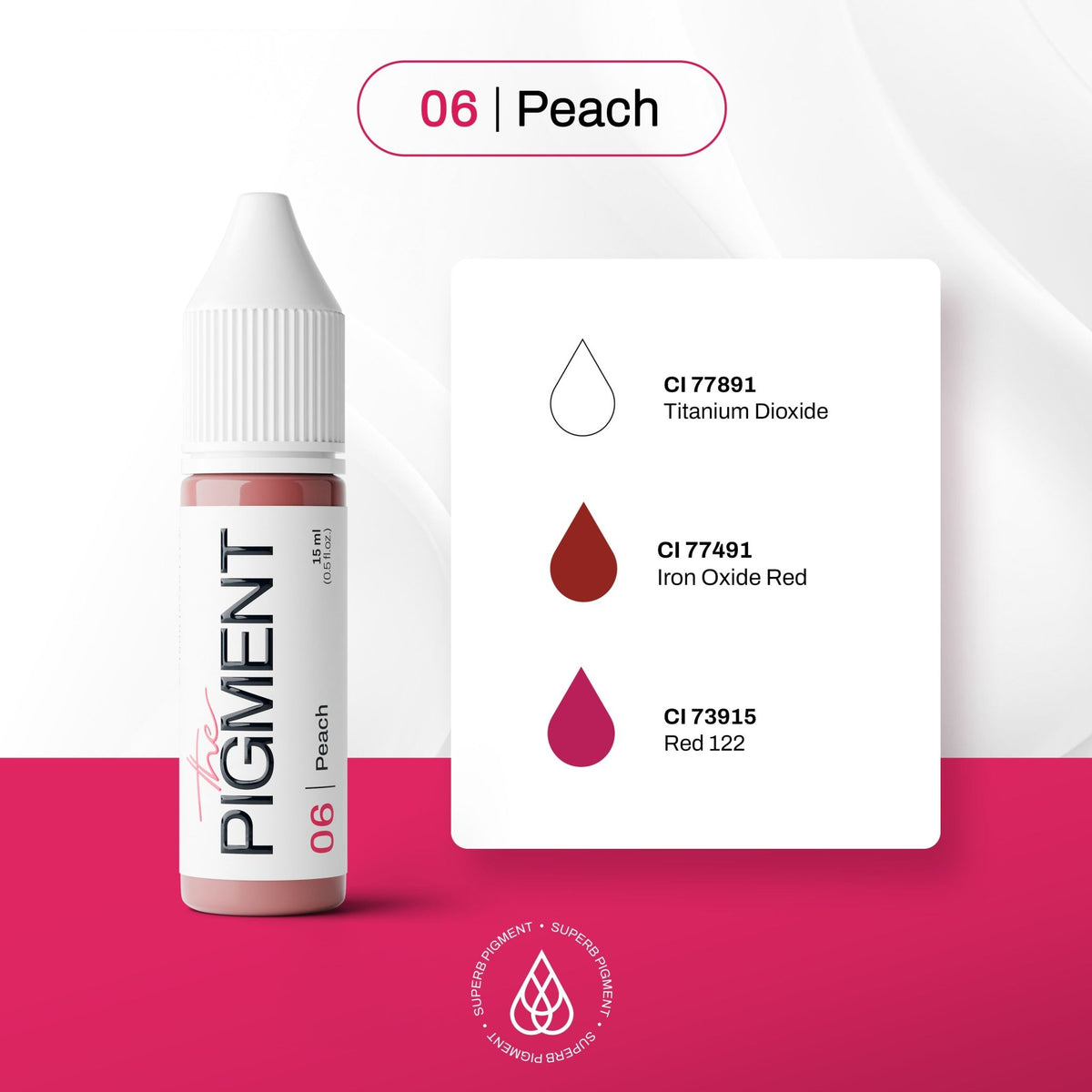 The Pigment - 06 Peach - 15ml - The Perma