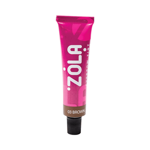 ZOLA Eyebrow Tint with Collagen 03 Brown, 15 ml - The Perma