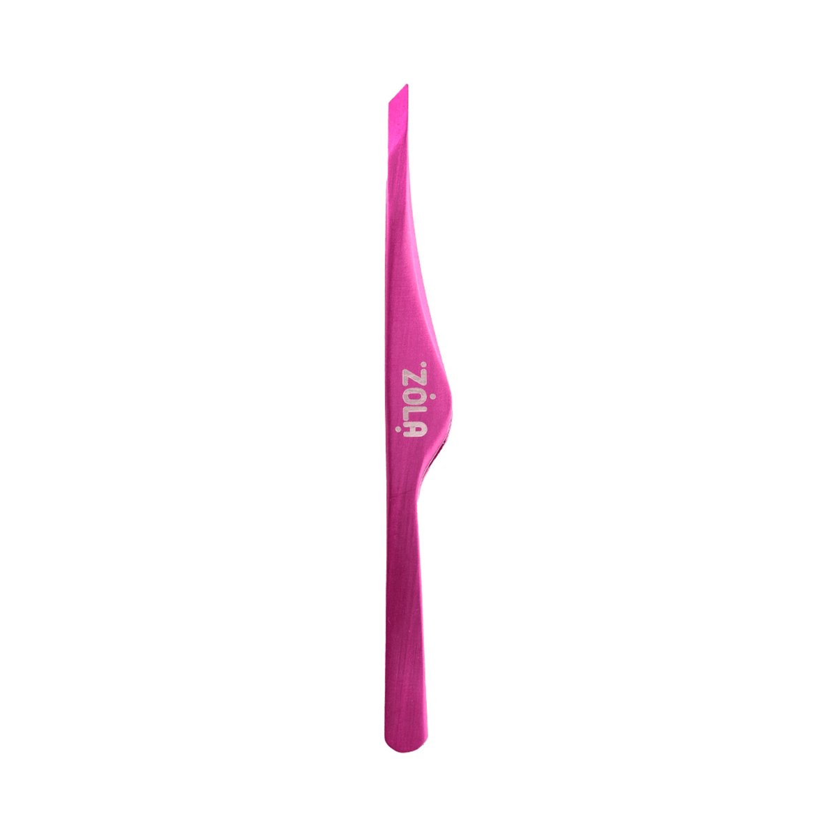 ZOLA Professional Beveled Brow Tweezers, Pink - The Perma