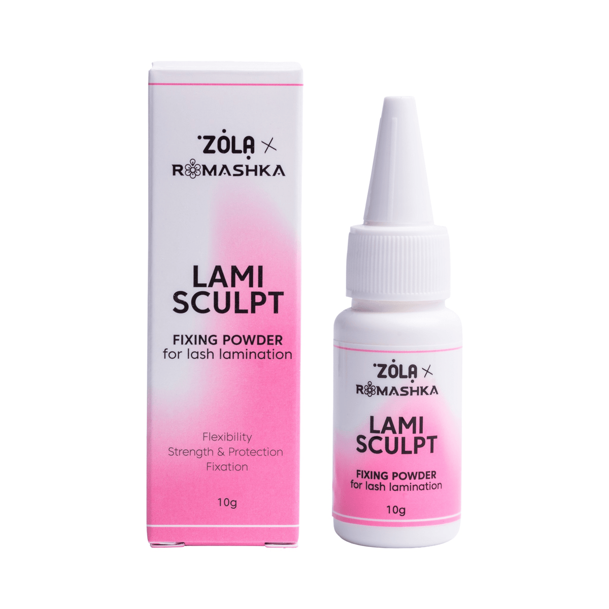ZOLA x Romashka LamiSculpt Fixing Powder for Lash Lamination, 10 g - The Perma